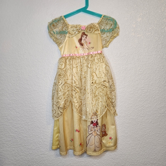 Disney Princess Belle Dress nightgown costume Pajama 3t - Picture 2 of 12